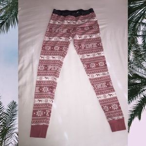 Festive pajama leggings
